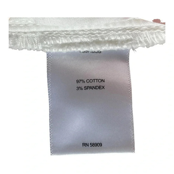 a loves a White Denim Mini Skirt‎ Lightly Distressed Pockets Women Size 29 - Picture 8 of 9